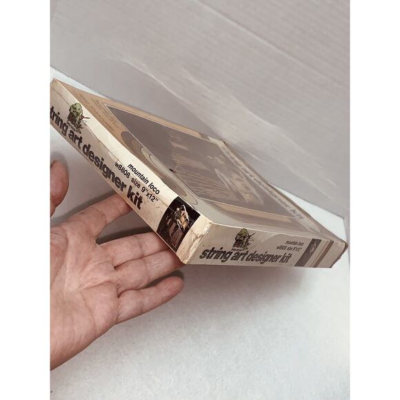 NOS String Art Designer Kit 1980 Mountain Loco Train Railroad Locomotive Sealed - Picture 7 of 11